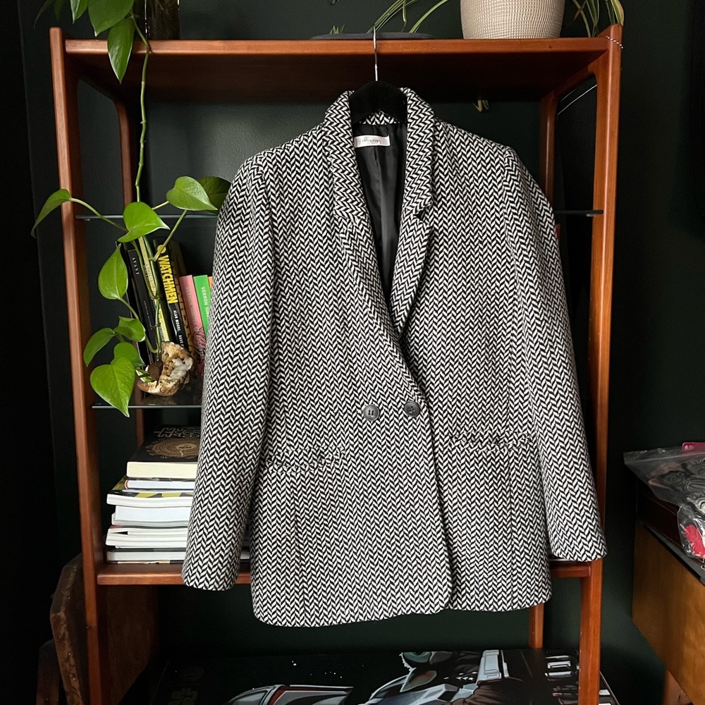 Anine Bing Herringbone Blazer Size Small